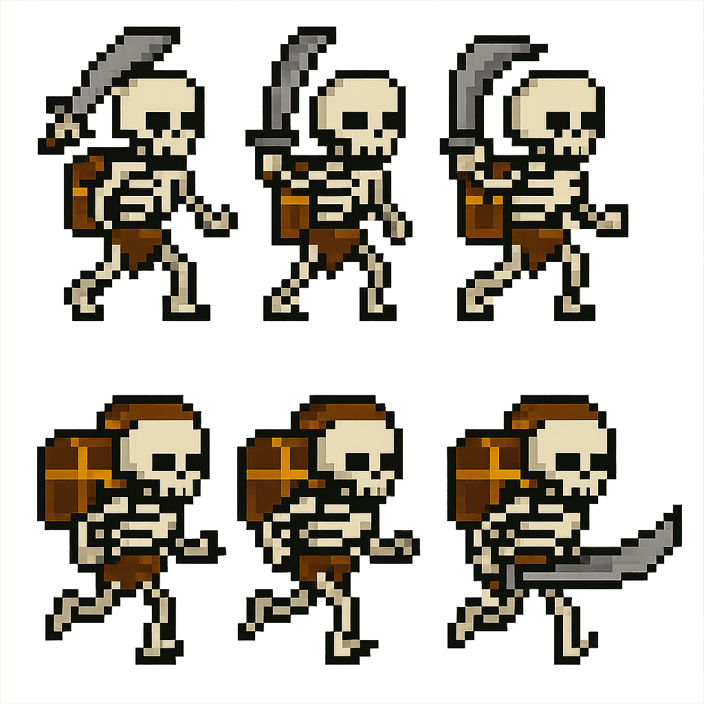 Skeleton Boss sprite sheet